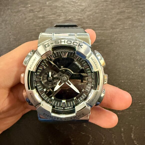 G-Shock Men's Analog-Digital Black Resin Strap 52mm, GM110-1A - Picture 2 of 5